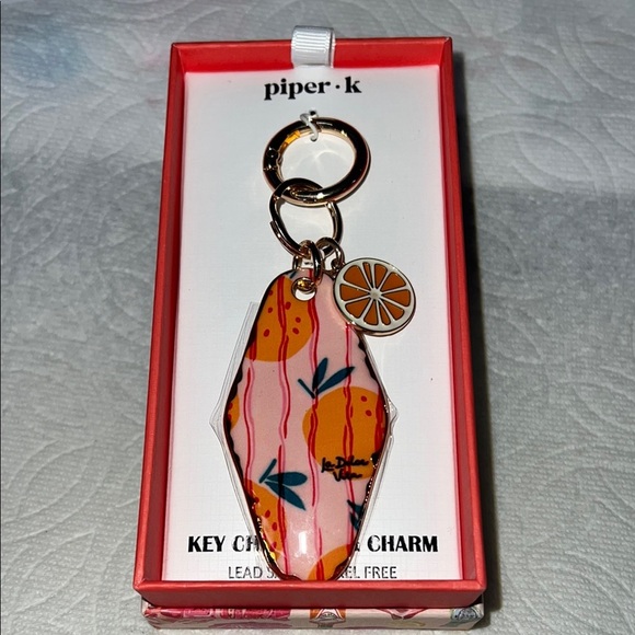 Piper Accessories - Piper K | “La Dolce Vita” Orange Bag Charm